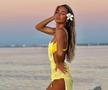 Diana Munteanu a făcut senzație pe plaja din Maldive. Foto: Instagram
