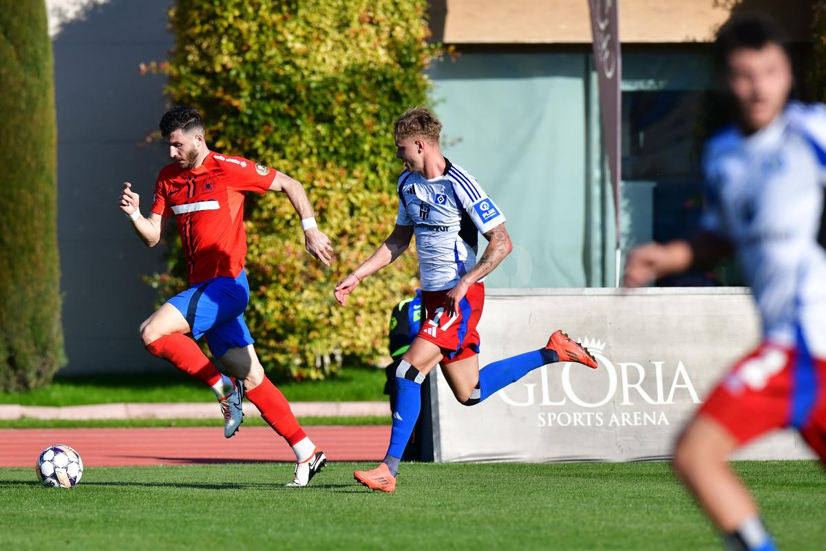 FCSB - Hamburg 2-1 » Victorie, dar cu ce preț? Campioana se impune în primul amical din Turcia, dar tremură pentru Olaru