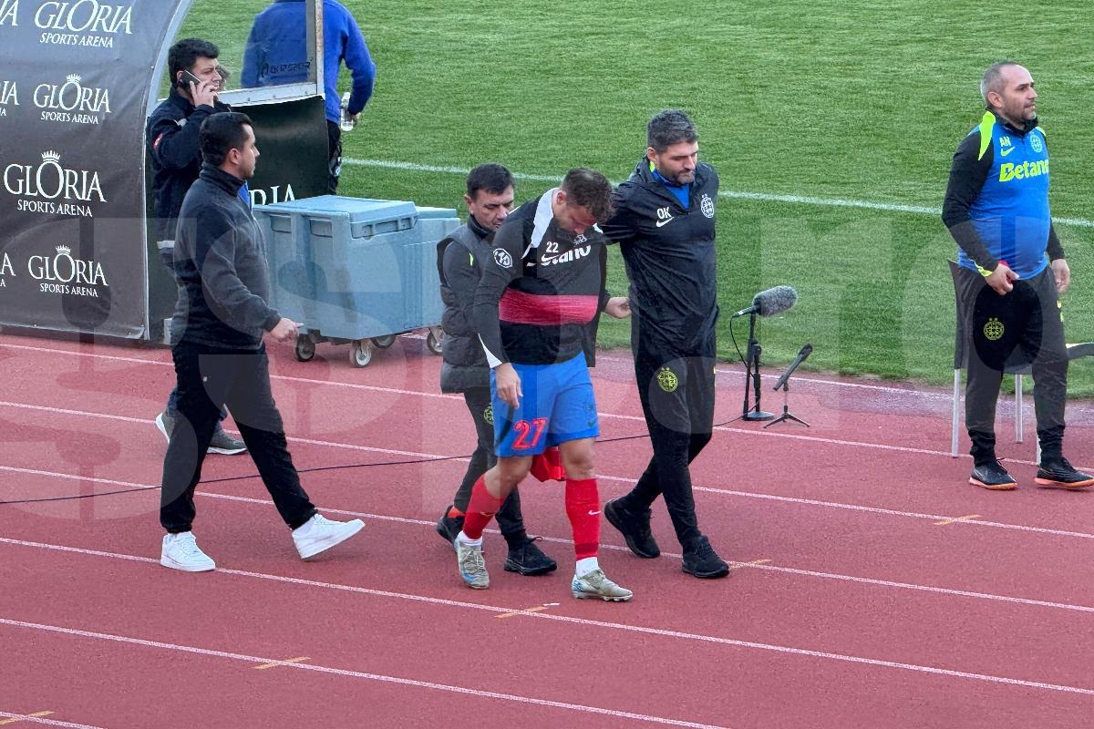 Darius Olaru a ieșit accidentat în meciul cu Hamburg