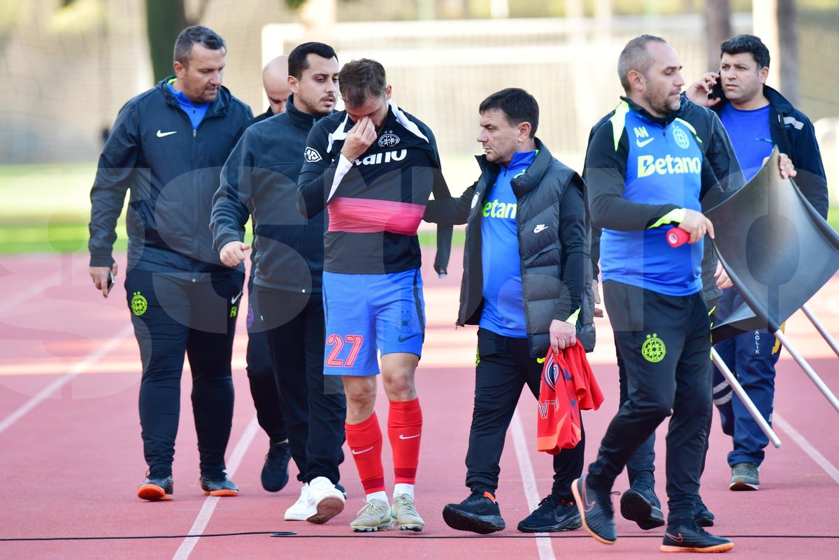 Darius Olaru a ieșit accidentat în meciul cu Hamburg