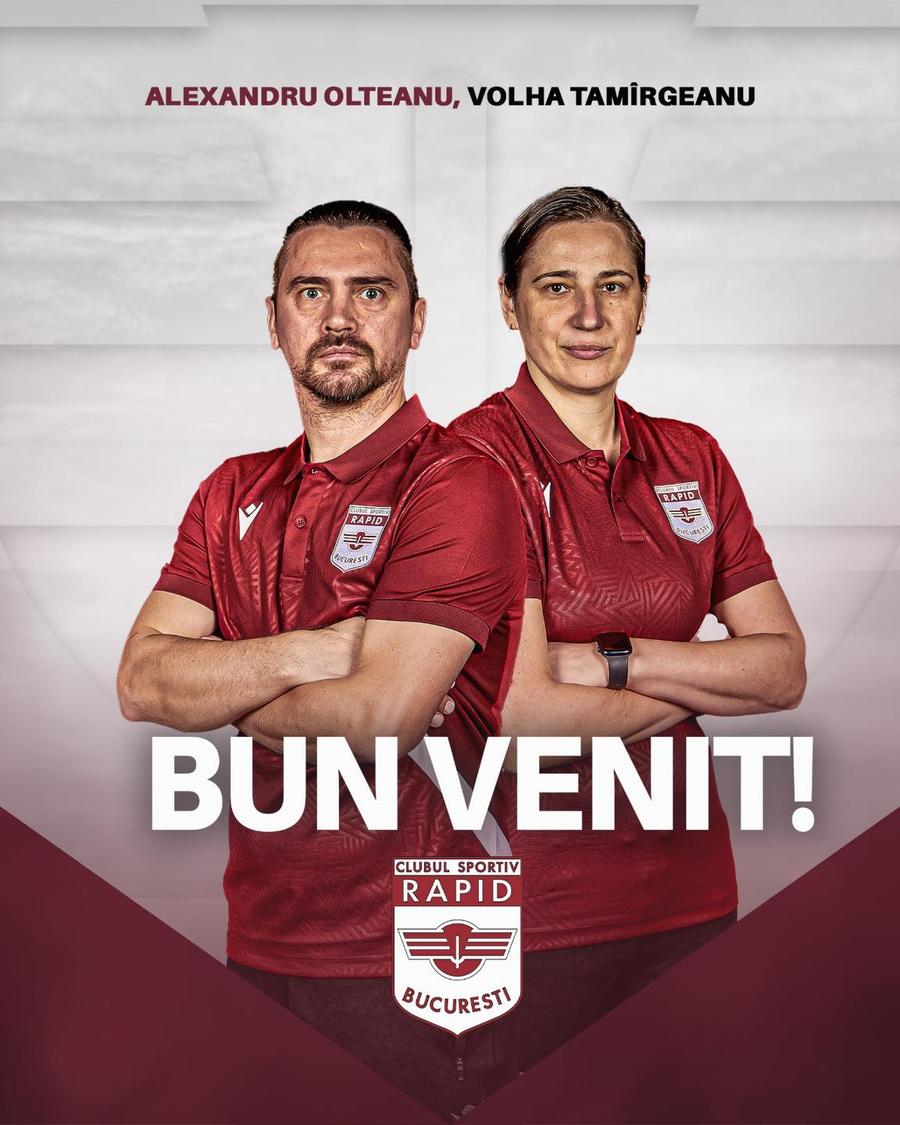GSP, confirmat! Rapid chiar a transferat vedetele campioanei: inclusiv antrenorul principal a fost prezentat în Giulești