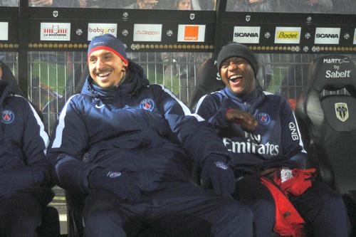 Hervin Ongenda, alături de Zlatan Ibrahimovic, la PSG/ FOTO Imago Images