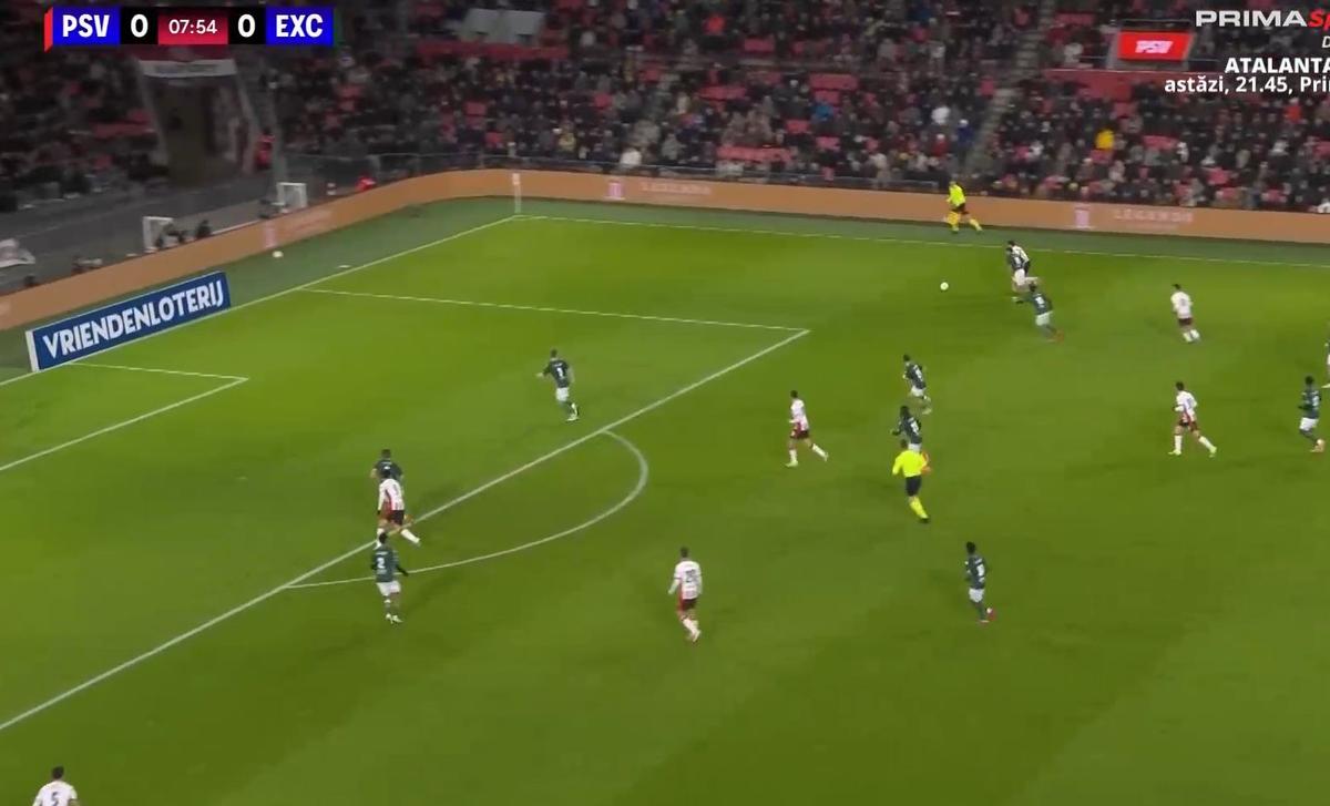 Dennis Man, pasă de gol în PSV - Excelsior