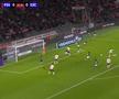 Dennis Man, pasă de gol în PSV - Excelsior // FOTO: captură Prima Sport