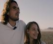 Kristen Thoms, noua iubită a lui Stefanos Tsitsipas / foto: X @steftsitsipas