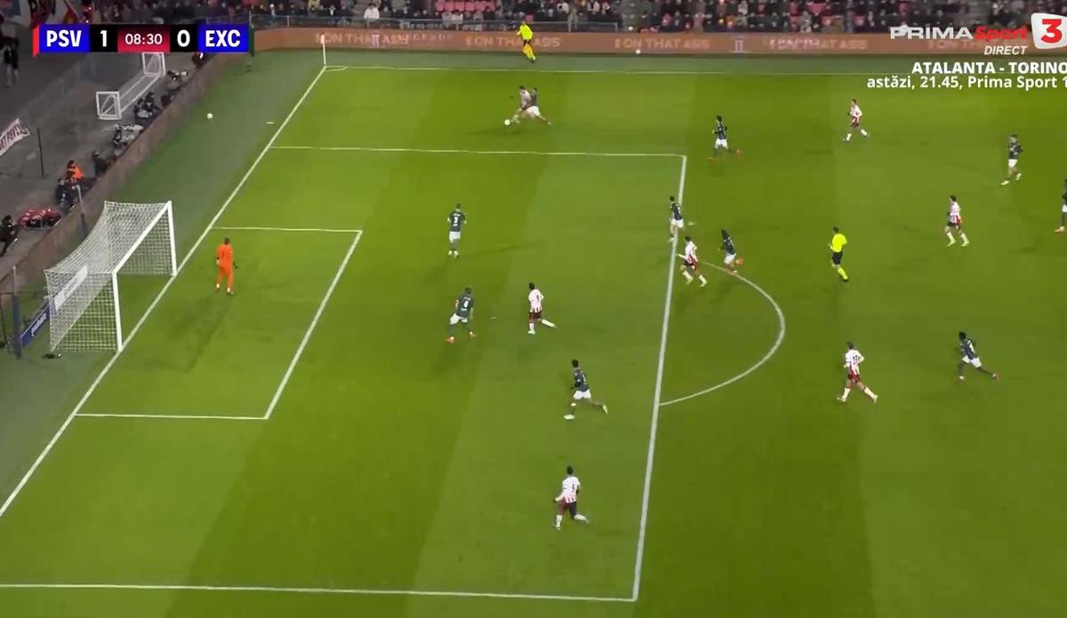 Dennis Man, pasă de gol în PSV - Excelsior