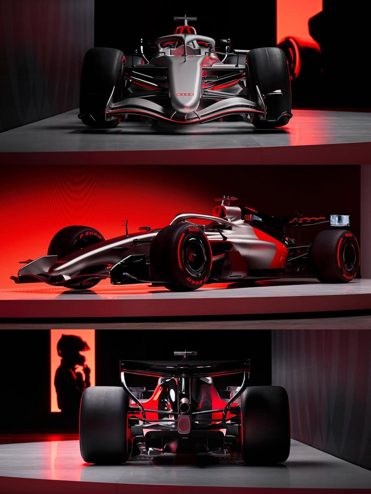 Audi a scos pe circuit noul monopost cu care debutează în Formula 1 » Primele imagini oficiale