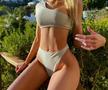 GALERIE FOTO Emma Davies, apariție de infarct la schi! Poze superhot pe pârtie