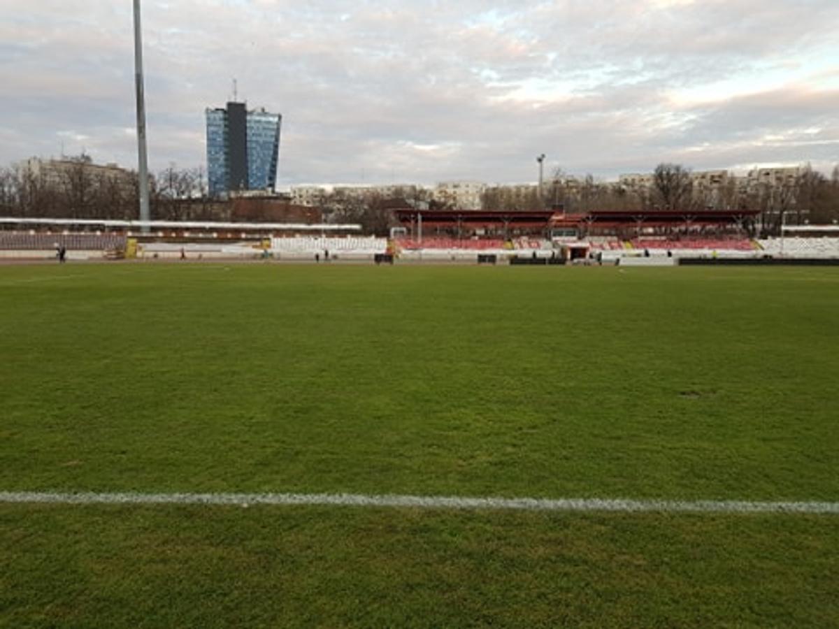 FOTO. Cum arată terenul înainte de Dinamo - FCSB » GSP a inspectat gazonul din Ștefan cel Mare