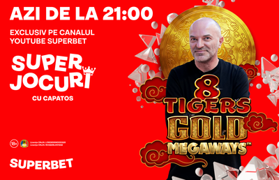Capatos premiază și azi participanții la show, live-ul de la 21 pe canalul de Youtube Superbet!