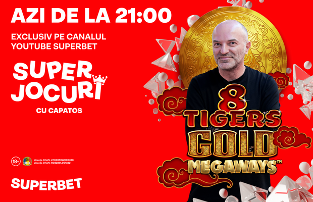 Capatos premiază și azi participanții la show, live-ul de la 21 pe canalul de Youtube Superbet!