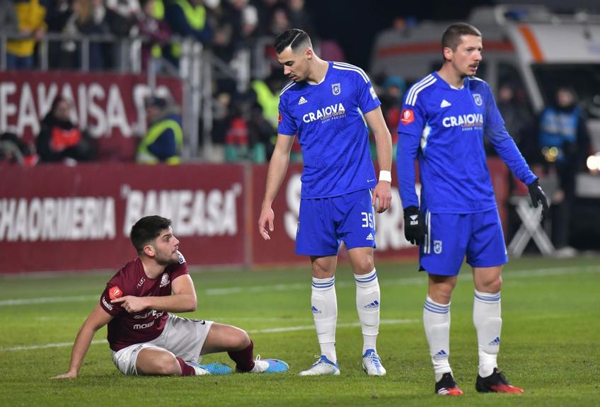 FCU Craiova s-a impus pe terenul Rapidului, scor 2-1. Vlad Achim (33 de ani), mijlocașul oltenilor, s-a plâns de încercările de intimidare dinaintea partidei.