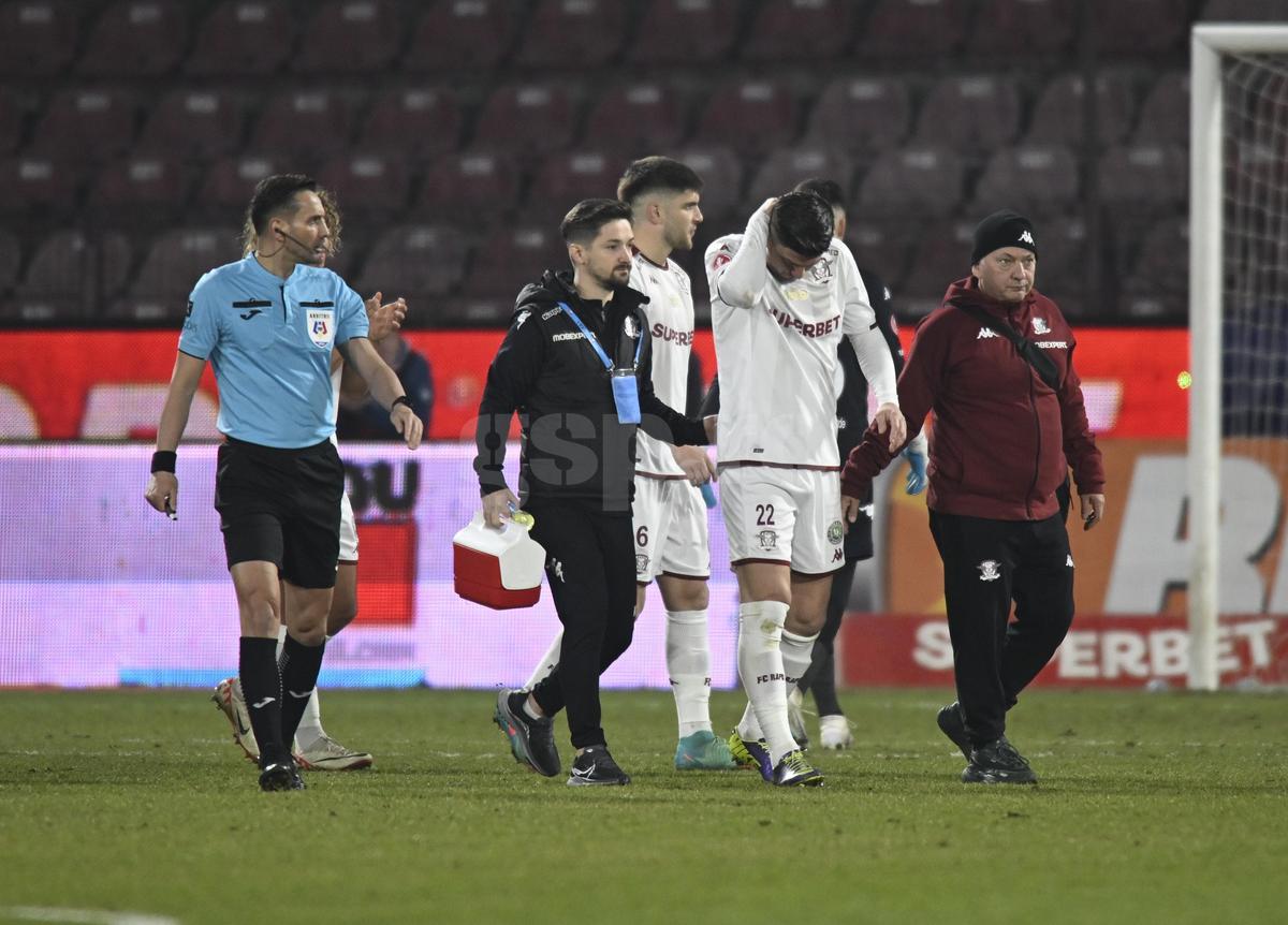 Fotbalistul dorit de Mutu la CFR Cluj, în tribune la înfrângerea cu Rapid » Cum l-au surprins reporterii GSP
