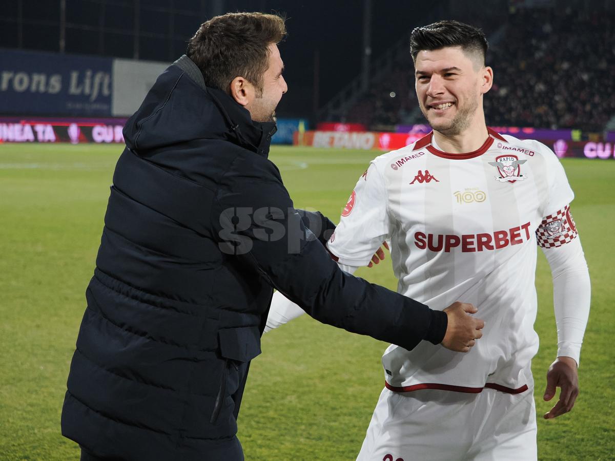 Fotbalistul dorit de Mutu la CFR Cluj, în tribune la înfrângerea cu Rapid » Cum l-au surprins reporterii GSP