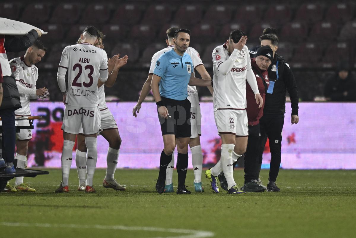 Fotbalistul dorit de Mutu la CFR Cluj, în tribune la înfrângerea cu Rapid » Cum l-au surprins reporterii GSP