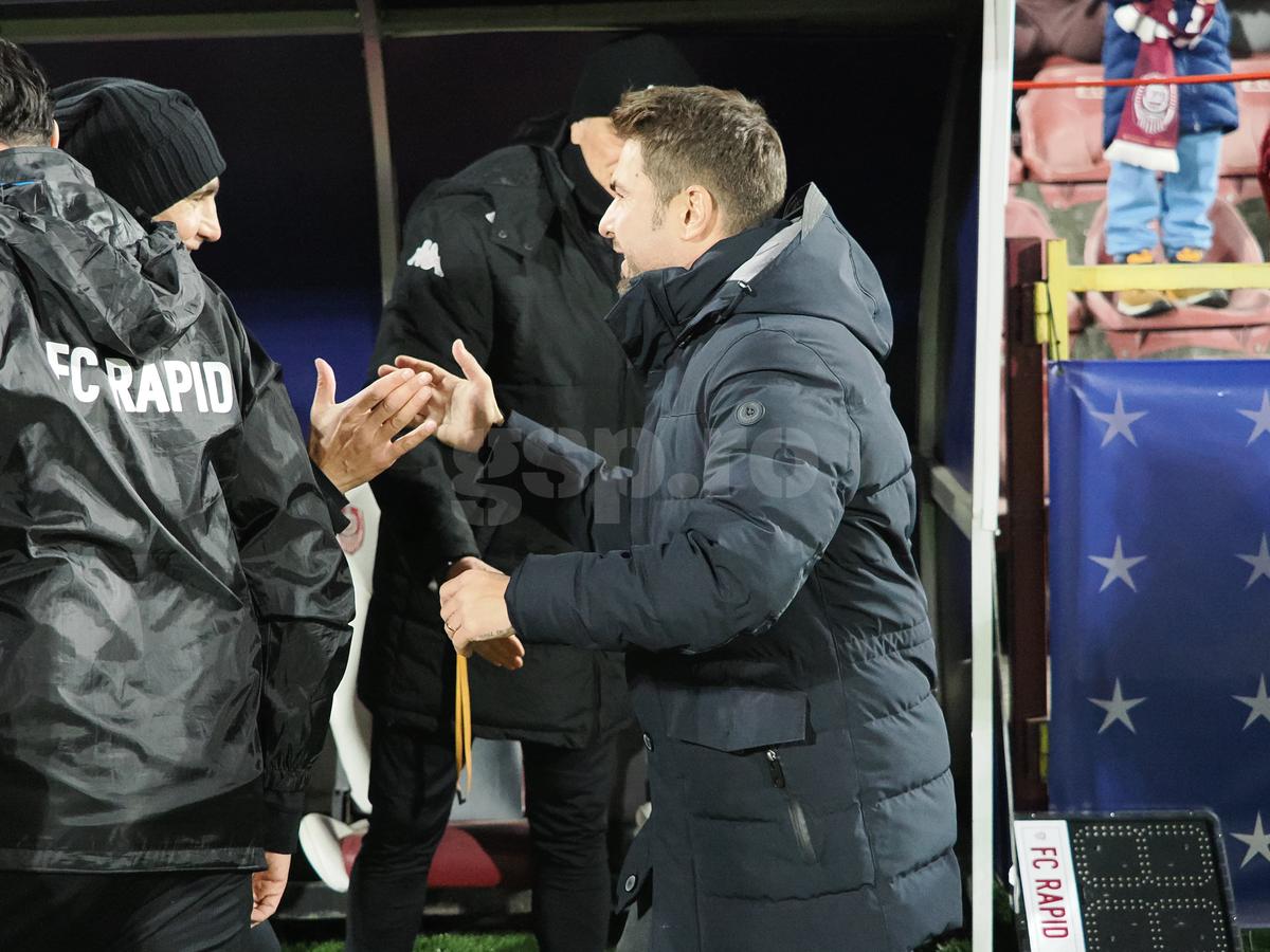 Fotbalistul dorit de Mutu la CFR Cluj, în tribune la înfrângerea cu Rapid » Cum l-au surprins reporterii GSP
