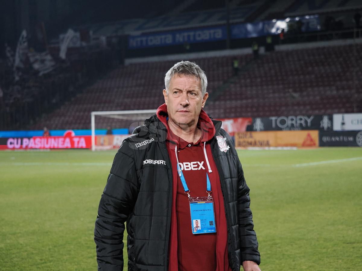 Fotbalistul dorit de Mutu la CFR Cluj, în tribune la înfrângerea cu Rapid » Cum l-au surprins reporterii GSP