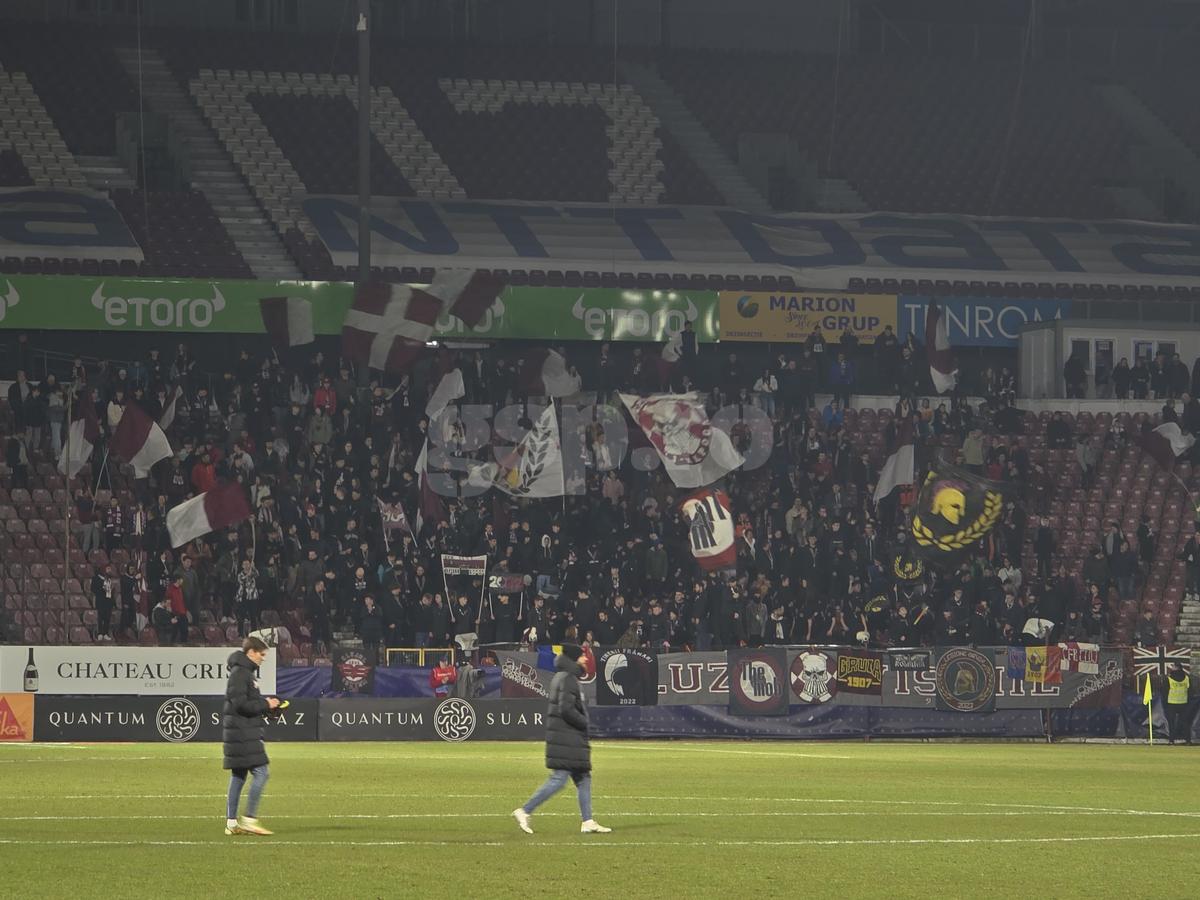 Fotbalistul dorit de Mutu la CFR Cluj, în tribune la înfrângerea cu Rapid » Cum l-au surprins reporterii GSP