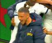 Radu Drăgușin, explozie de bucurie după Tottenham - Brighton 2-1