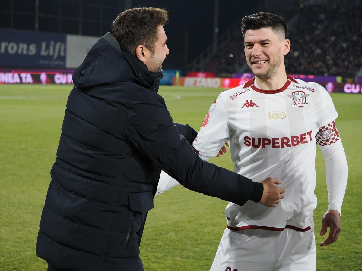 Lovitură pentru Rapid! Săpunaru, accidentat după două dueluri tăioase cu același adversar