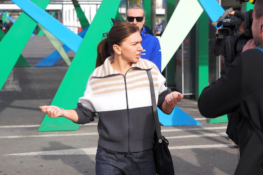 Simona Halep, pe 10 februarie, la aeroport