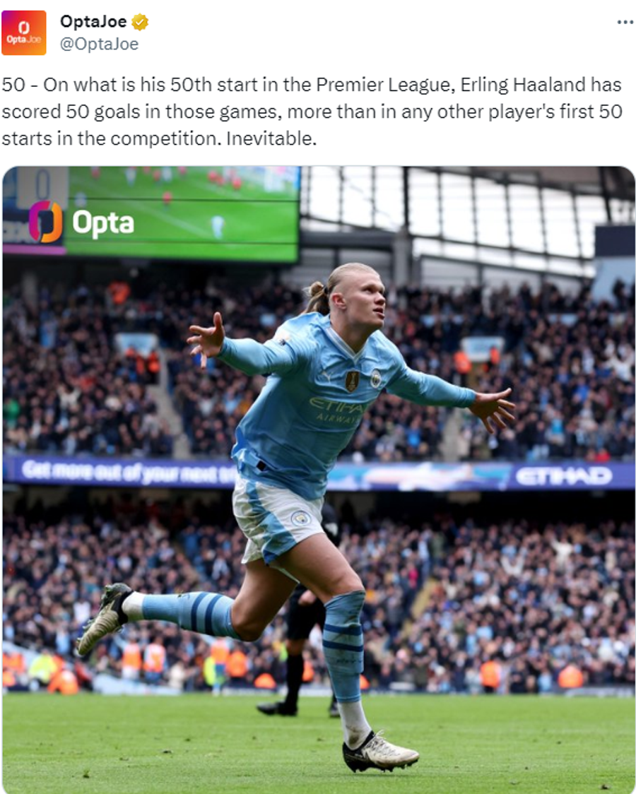 Un nou record pentru Erling Haaland » Dubla cu Everton l-a propulsat pe norvegian în istoria Premier League