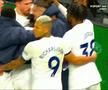Radu Drăgușin, explozie de bucurie după Tottenham - Brighton 2-1