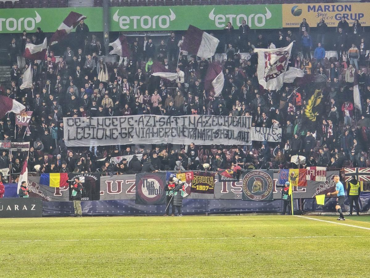 Cele mai spectaculoase imagini din CFR Cluj - Rapid, 10 februarie 2024