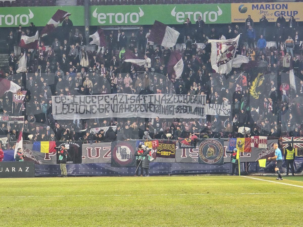 Cele mai spectaculoase imagini din CFR Cluj - Rapid, 10 februarie 2024