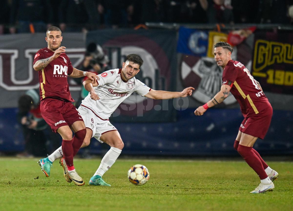 Fotbalistul dorit de Mutu la CFR Cluj, în tribune la înfrângerea cu Rapid » Cum l-au surprins reporterii GSP