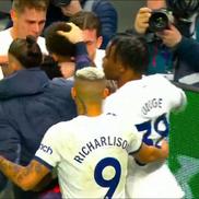 Radu Drăgușin, explozie de bucurie după Tottenham - Brighton 2-1