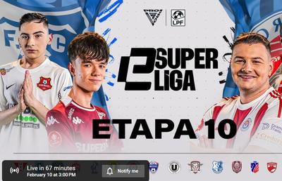 LIVE eSuperliga – etapa a 10a: Meciuri decisive pentru primele locuri în campionatul virtual de fotbal