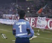Răzvan Lucescu - steag Rapid vs Steaua, pe Ghencea