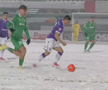 Fotbal în Ice Age » Imagini incredibile la meciul din Cupa României