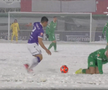 Fotbal în Ice Age » Imagini incredibile la meciul din Cupa României