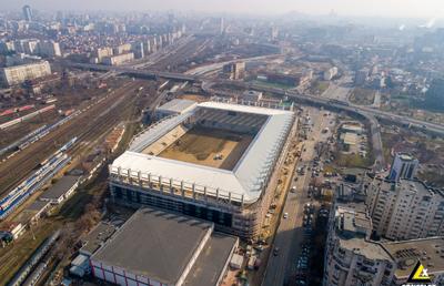 FOTO Noi imagini de la stadionul Rapid! S-au montat primele scaune