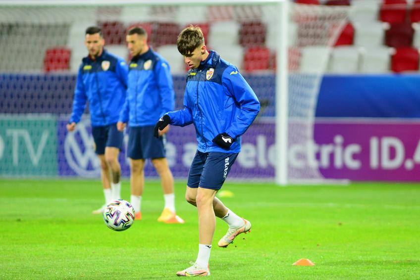 Octavian Popescu, la antrenamentul naționalei U21 / FOTO: Imago-Images