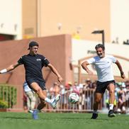 Holger Rune și Patrick Mouratoglou, antrenament de fotbal Foto: Instagram