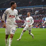Radu Drăgușin, în Aston Villa - Tottenham/ foto Imago Images