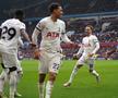 Radu Drăgușin, în Aston Villa - Tottenham/ foto Imago Images