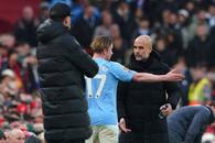De Bruyne, furios pe Guardiola! Reacția tehnicianului: „De asta l-am schimbat! Să-mi demonstreze că am greșit”