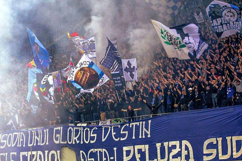 Ultrașii lui FCU Craiova, la derby-ul cu Universitatea