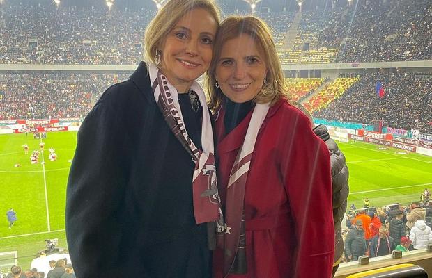 Rapid plusează și la imagine » Prezență-surpriză alături de Diana Șucu în lojă: femeia care a salvat România de la un adevărat dezastru!