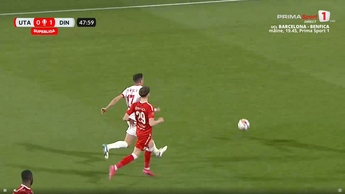 Ratarea lui Milanov în UTA - Dinamo