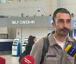 Elias Charalambous, cu lacrimi în ochi pe aeroport, la plecarea din România/ foto: GSP