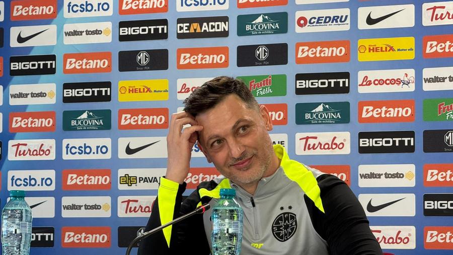 Mirel Rădoi, conferință de prezentare la FCSB Detaliul care îi dă fiori lui Mirel Rădoi » Cei patru „călăi” din sezonul regulat îl așteaptă în play-out