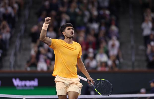 După calificarea în „optimile” Indian Wells, Carlos Alcaraz a bifat o performanță uluitoare: 70 de victorii în 75 de meciuri!