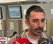 Elias Charalambous, cu lacrimi în ochi pe aeroport, la plecarea din România/ foto: GSP