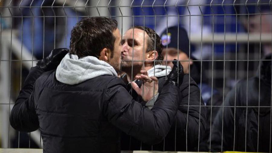 Ca MM și Reghe! :D Trică & Bornescu, bucurie dezlănțuită în tribunele arenei „Ion Oblemenco”