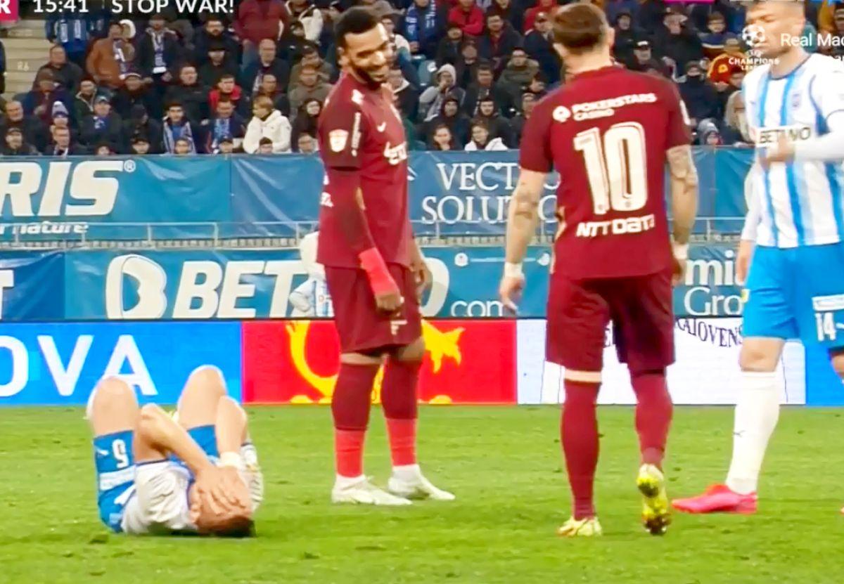 Billel Omrani, gest golănesc în CSU Craiova - CFR Cluj » Brigada lui Radu Petrescu a ratat momentul